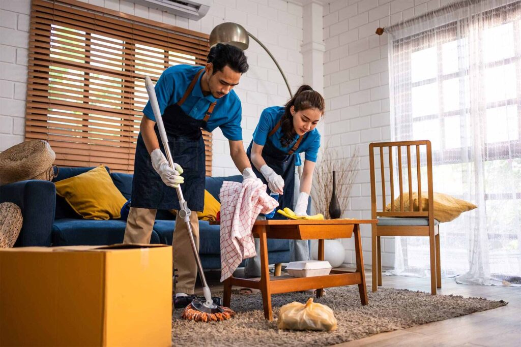 Miss Milly Cleaning team providing residential house cleaning in a Surrey home