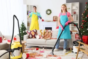 House cleaning service in Langley after Christmas party