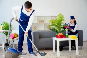 Team cleaning house cleaning in Surrey
