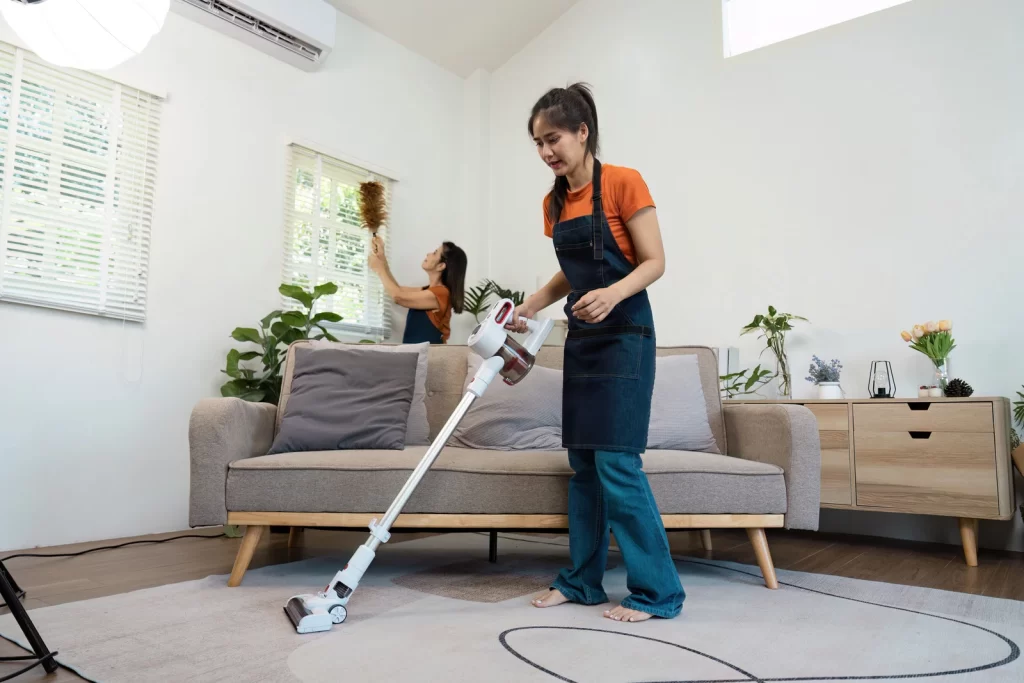 two maid cleaning of residential cleaning in Burnaby