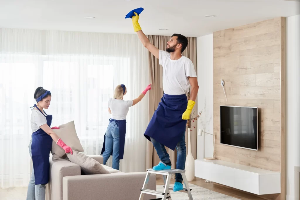 professionals team doing deep cleaning services in Surrey
