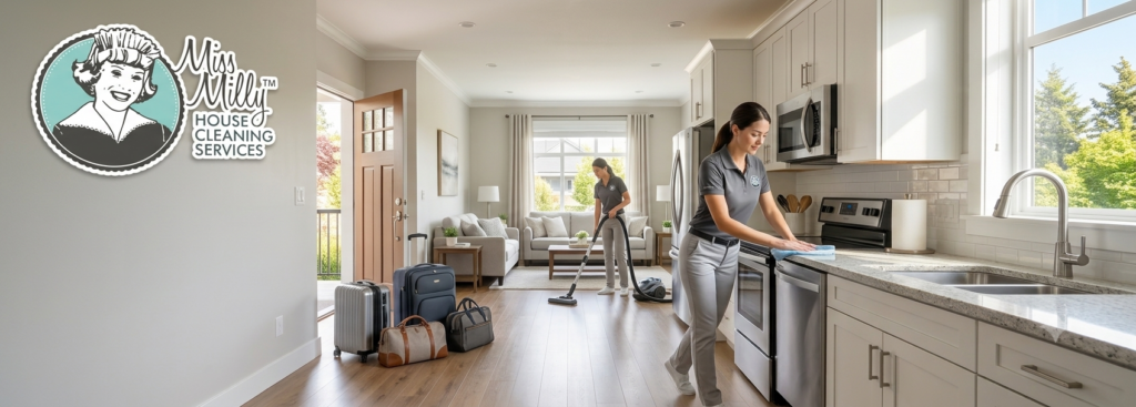 House cleaning services Surrey before a summer vacation.